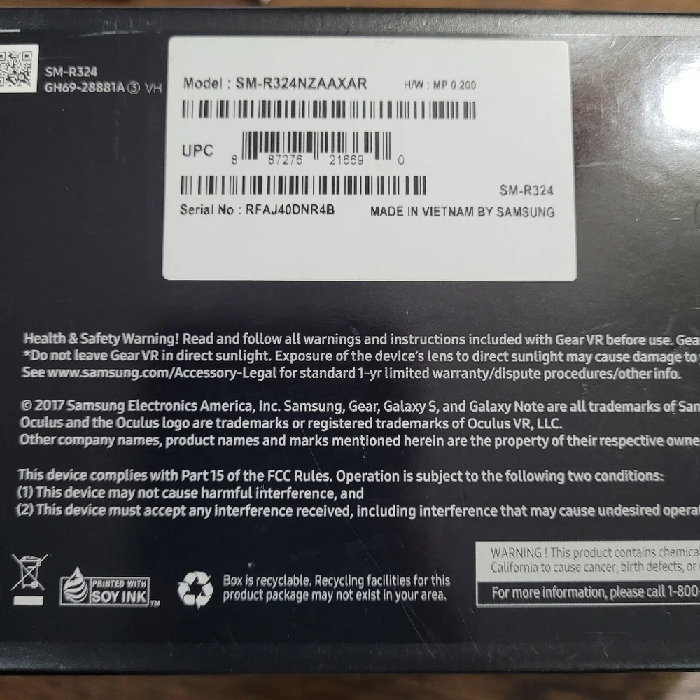 Samsung gear vr